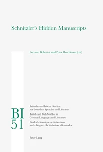 Title: Schnitzler’s Hidden Manuscripts