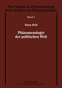 Title: Phänomenologie der politischen Welt