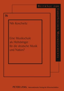 Title: Eine Musikschule als Heilsbringer für die deutsche Musik und Nation?