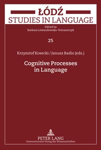 Title: Cognitive Processes in Language