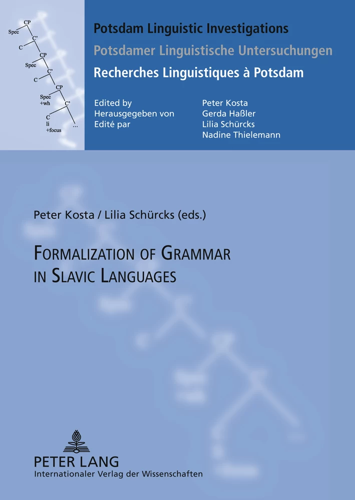 Title: Formalization of Grammar in Slavic Languages