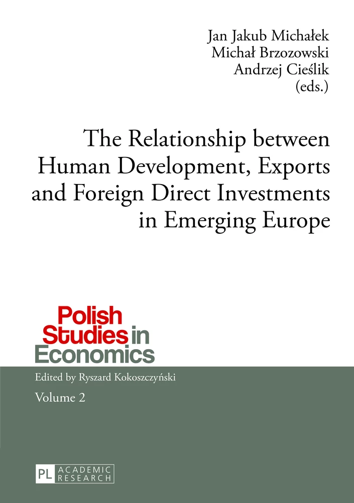 Title: The Relationship between Human Development, Exports and Foreign Direct Investments in Emerging Europe
