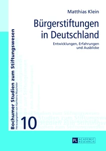 Title: Bürgerstiftungen in Deutschland