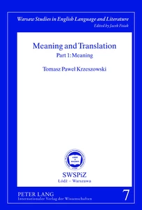 Title: Meaning and Translation