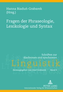 Title: Fragen der Phraseologie, Lexikologie und Syntax