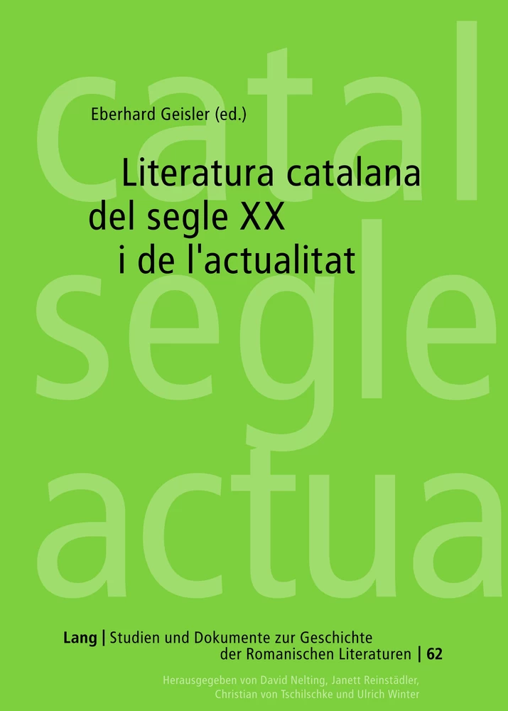 Title: Literatura catalana del segle XX i de l’actualitat