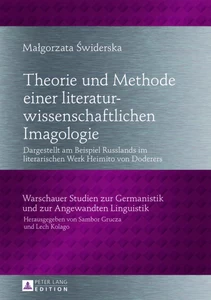 Title: Theorie und Methode einer literaturwissenschaftlichen Imagologie