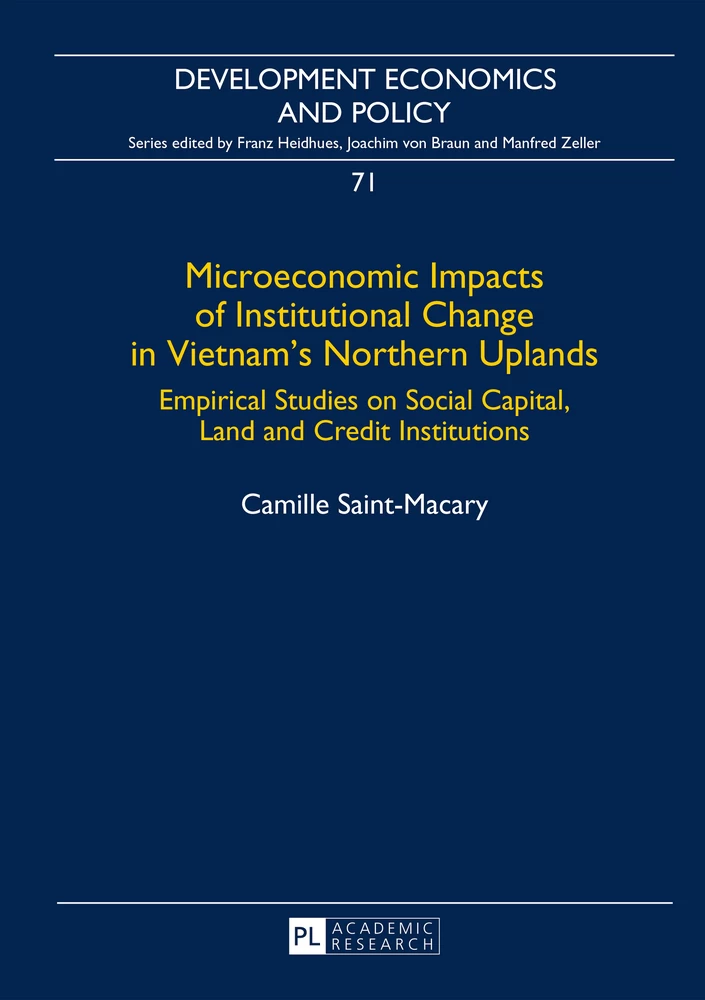 Title: Microeconomic Impacts of Institutional Change in Vietnam’s Northern Uplands