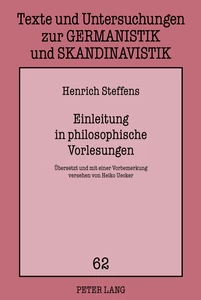 Title: Einleitung in philosophische Vorlesungen