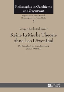 Title: Keine Kritische Theorie ohne Leo Löwenthal