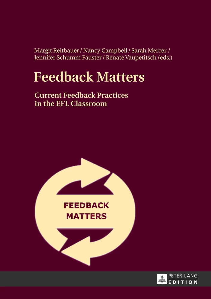 Feedback Matters Peter Lang Verlag