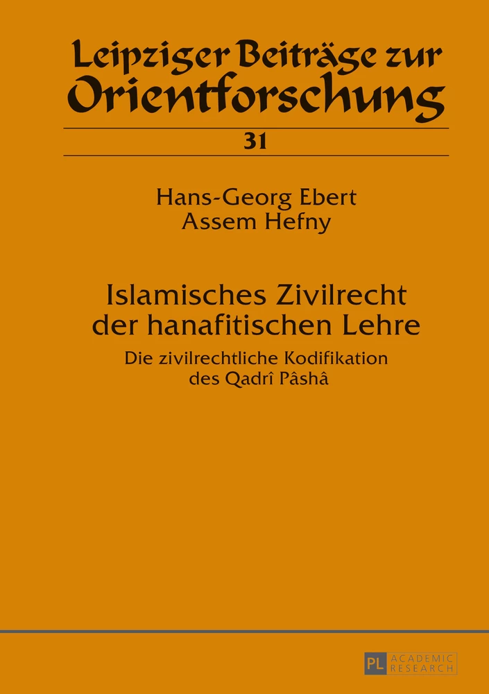 Titel: Islamisches Zivilrecht der hanafitischen Lehre