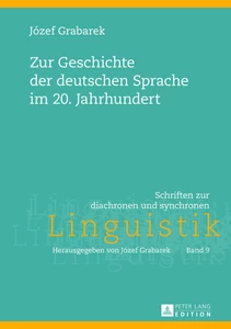 Title: Zur Geschichte der deutschen Sprache im 20. Jahrhundert