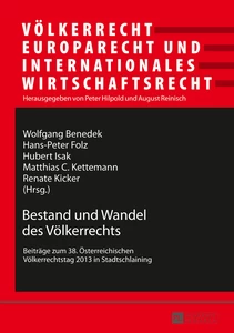 Title: Bestand und Wandel des Völkerrechts