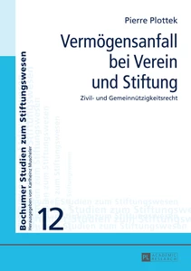 Title: Vermögensanfall bei Verein und Stiftung