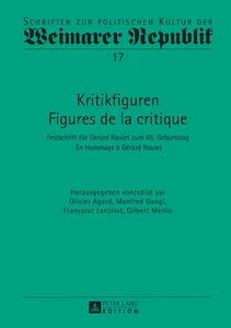 Title: Kritikfiguren / Figures de la critique