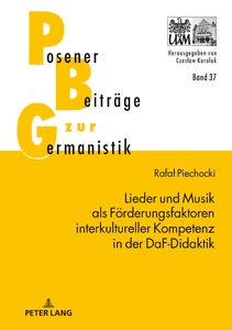 Title: Lieder und Musik als Förderungsfaktoren interkultureller Kompetenz in der DaF-Didaktik
