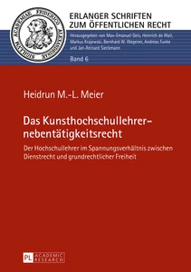 Title: Das Kunsthochschullehrernebentätigkeitsrecht