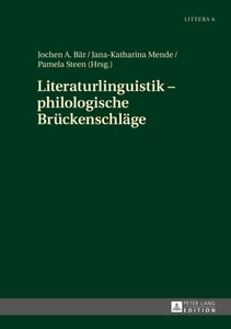 Title: Literaturlinguistik – philologische Brückenschläge