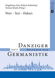 Title: Wort – Text – Diskurs
