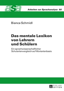 Title: Das mentale Lexikon von Lehrern und Schülern
