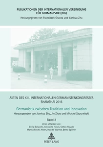 Title: Akten des XIII. Internationalen Germanistenkongresses Shanghai 2015 – Germanistik zwischen Tradition und Innovation