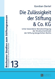 Title: Die Zulässigkeit der Stiftung & Co. KG