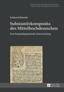 Title: Substantivkomposita des Mittelhochdeutschen