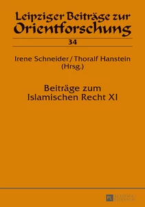 Title: Beiträge zum Islamischen Recht XI