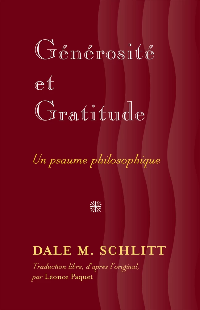 Generosite Et Gratitude Peter Lang Verlag