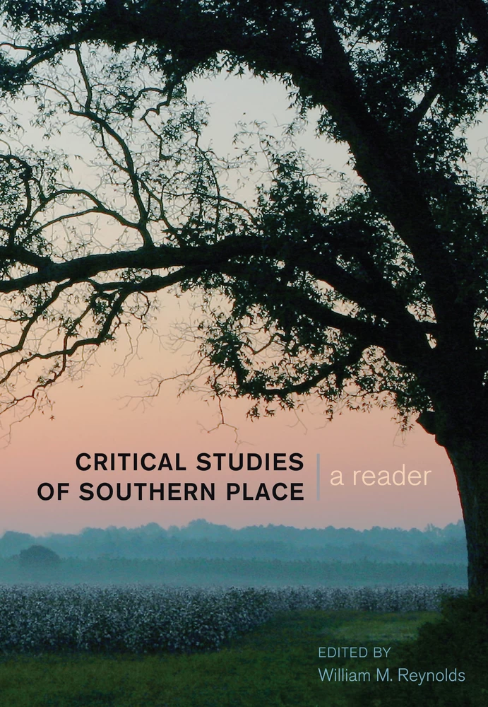 Critical Studies Of Southern Place Peter Lang Verlag