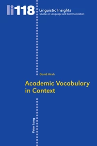 Title: Academic Vocabulary in Context