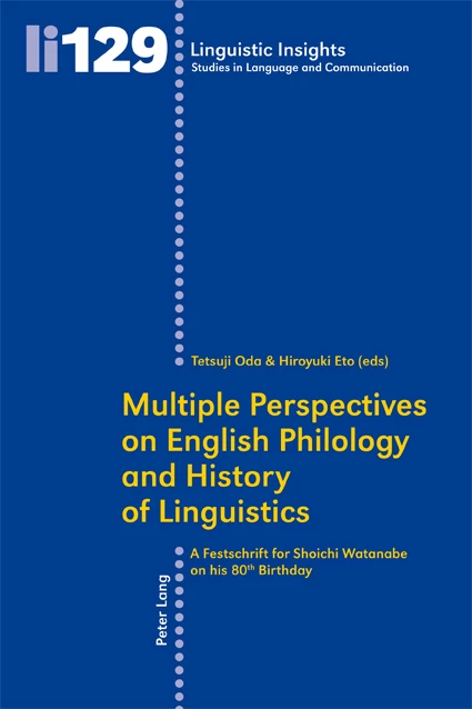 Title: Multiple Perspectives on English Philology and History of Linguistics