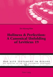 Title: Holiness & Perfection: A Canonical Unfolding of Leviticus 19