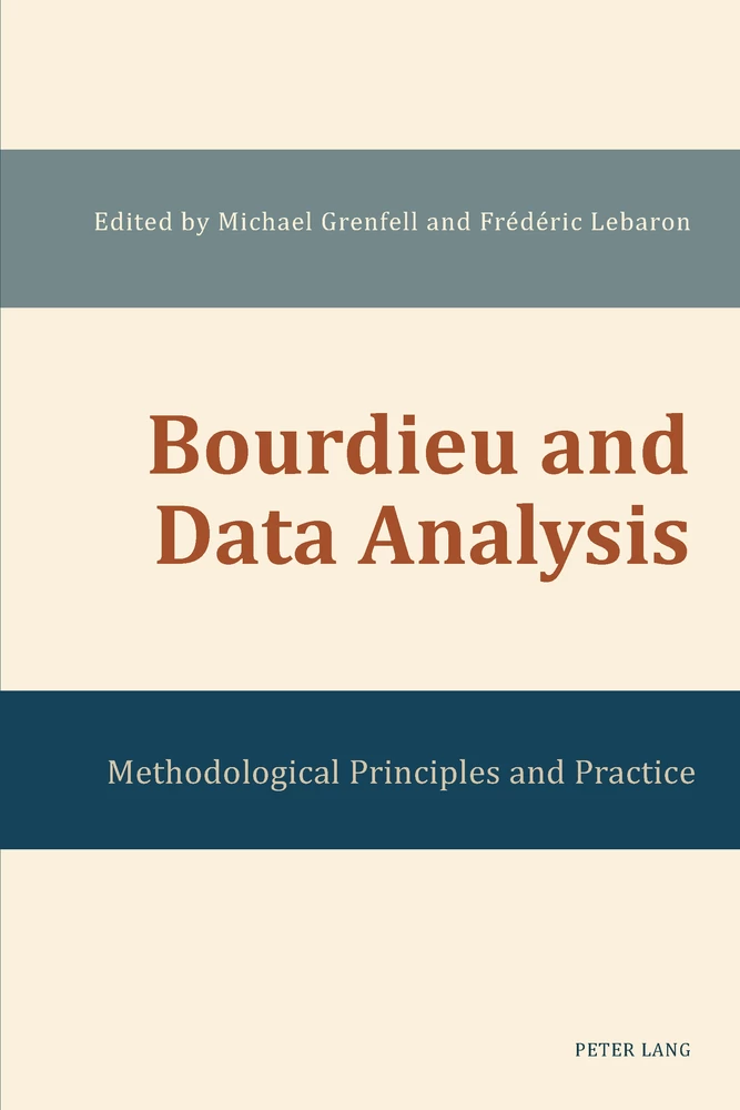 Bourdieu And Data Analysis Peter Lang Verlag