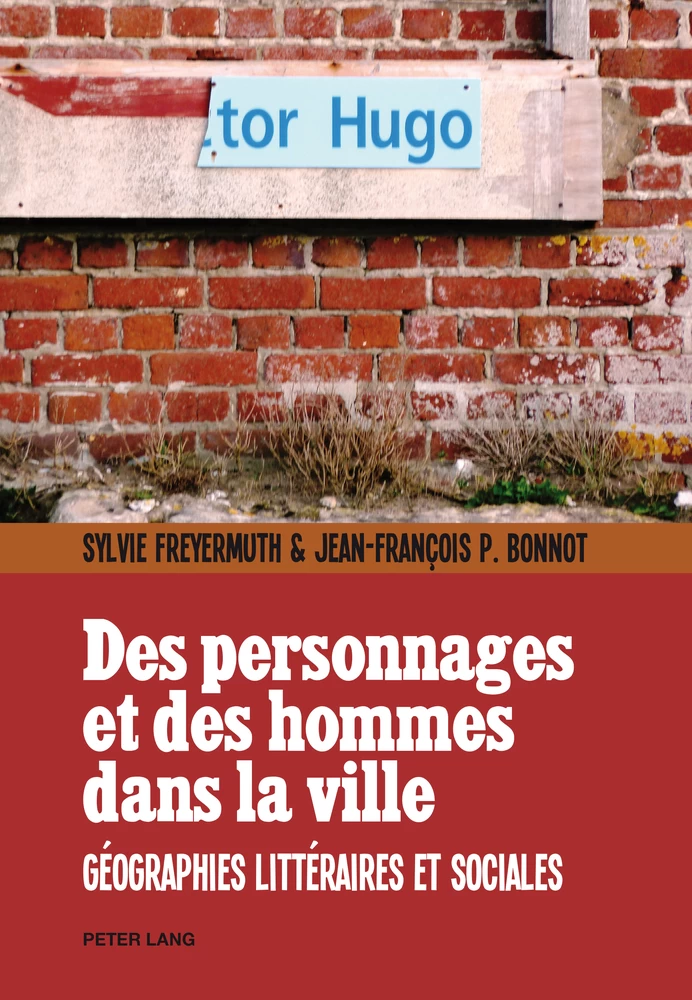 Des Personnages Et Des Hommes Dans La Ville Peter Lang Verlag