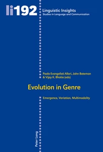 Evolution in Genre - Peter Lang Verlag