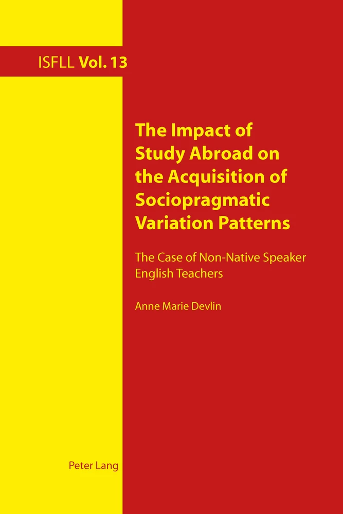 Title: The Impact of Study Abroad on the Acquisition of Sociopragmatic Variation Patterns