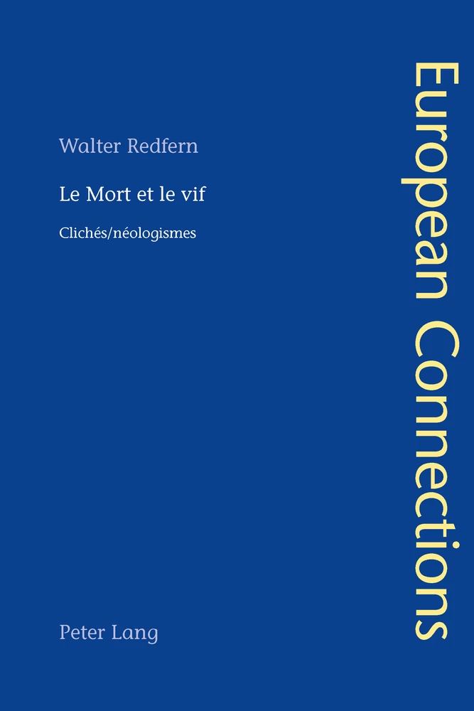 Le Mort Et Le Vif Peter Lang Verlag