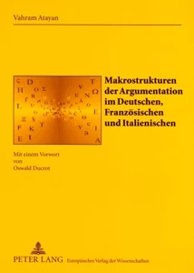 Title: Makrostrukturen der Argumentation im Deutschen, Französischen und Italienischen