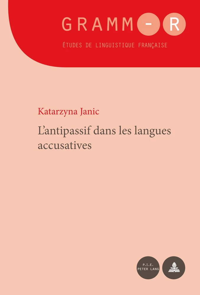 L Antipassif Dans Les Langues Accusatives Peter Lang Verlag