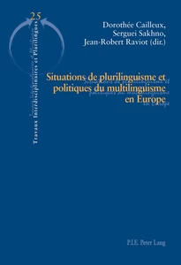 Title: Situations de plurilinguisme et politiques du multilinguisme en Europe