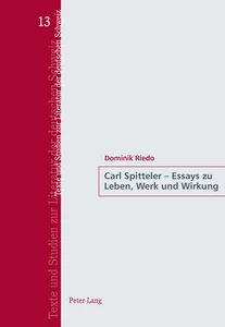 Title: Carl Spitteler – Essays zu Leben, Werk und Wirkung