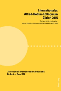 Title: Internationales Alfred-Döblin-Kolloquium Zürich 2015