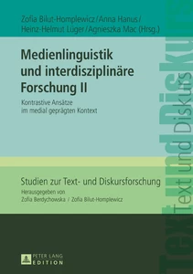 Title: Medienlinguistik und interdisziplinäre Forschung II