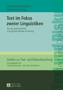 Title: Text im Fokus zweier Linguistiken