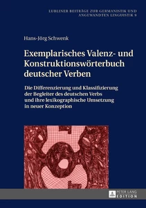 Title: Exemplarisches Valenz- und Konstruktionswörterbuch deutscher Verben