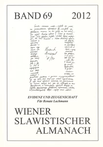 Title: Wiener Slawistischer Almanach Band 69/2012