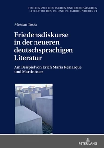 Title: Friedensdiskurse in der neueren deutschsprachigen Literatur