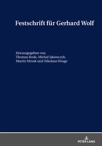 Title: Festschrift für Gerhard Wolf